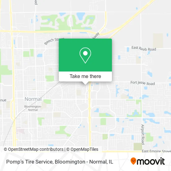 Mapa de Pomp's Tire Service
