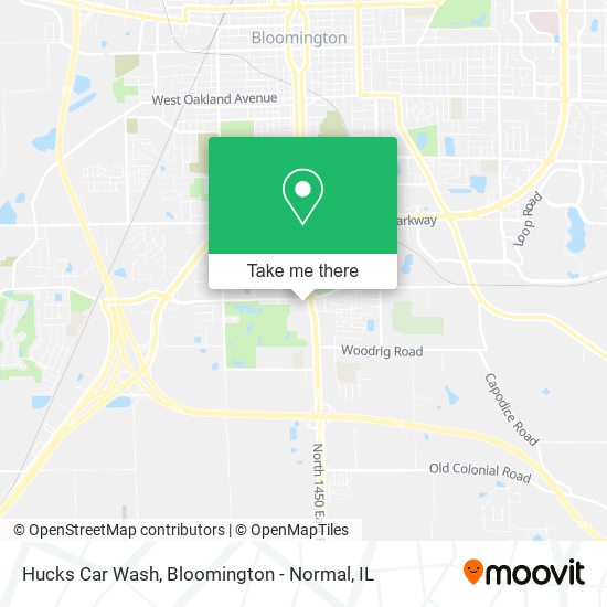 Hucks Car Wash map