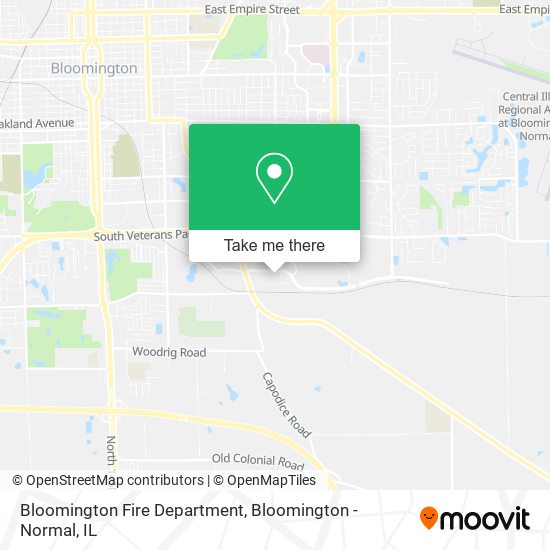 Mapa de Bloomington Fire Department