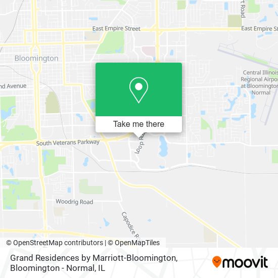 Grand Residences by Marriott-Bloomington map