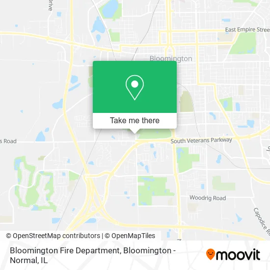 Bloomington Fire Department map