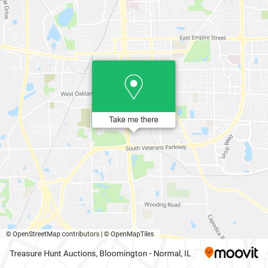 Treasure Hunt Auctions map