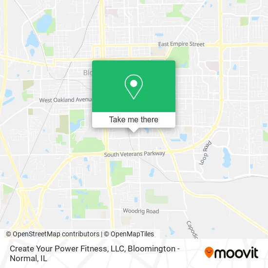 Create Your Power Fitness, LLC map