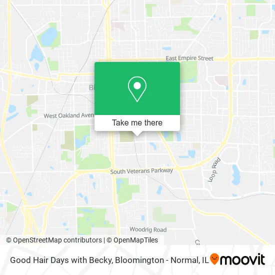 Good Hair Days with Becky map