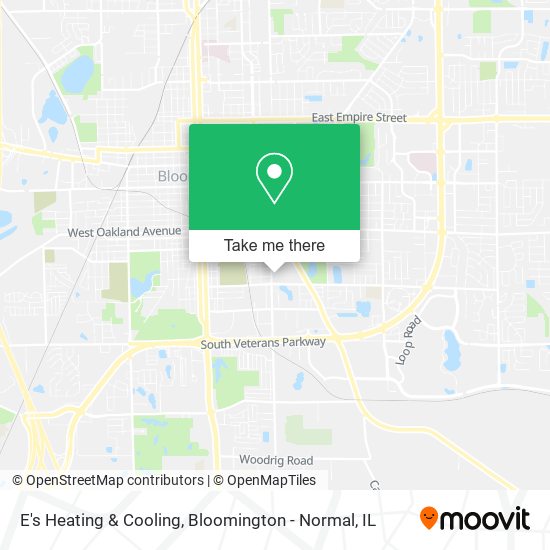 E's Heating & Cooling map