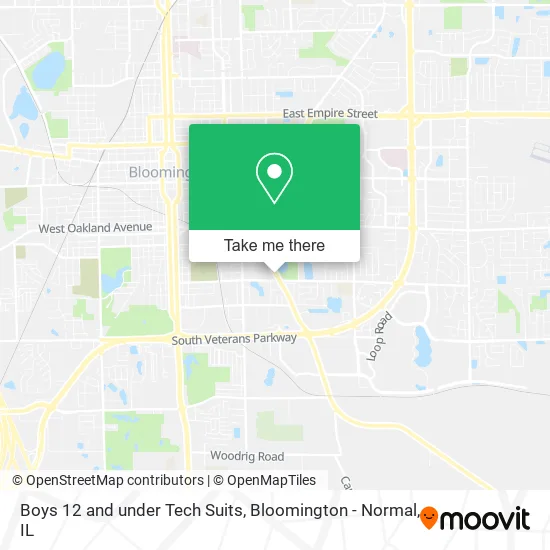 Boys 12 and under Tech Suits map