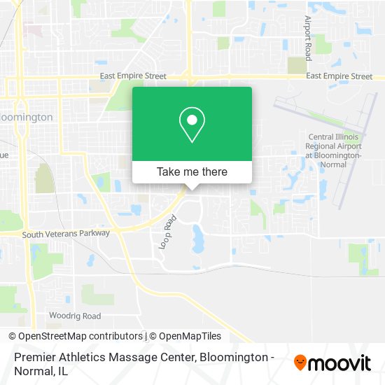 Premier Athletics Massage Center map