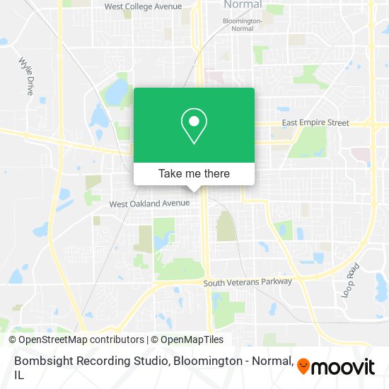 Mapa de Bombsight Recording Studio