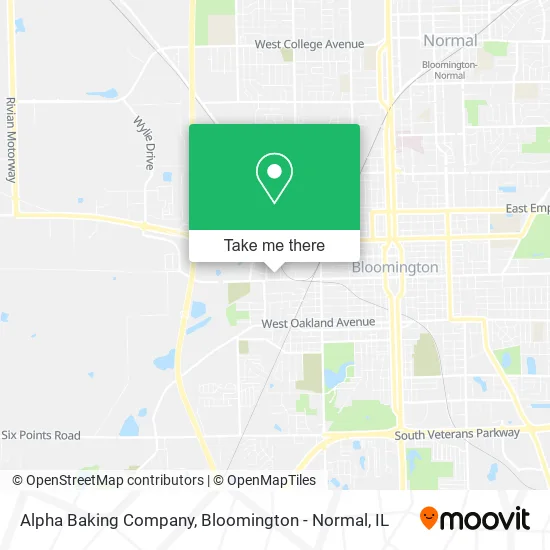 Mapa de Alpha Baking Company