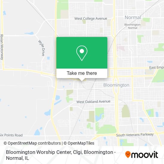 Mapa de Bloomington Worship Center, Clgi