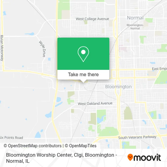 Bloomington Worship Center, Clgi map