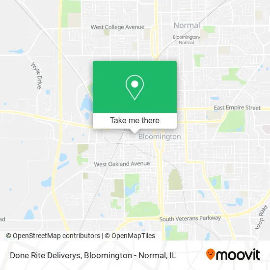 Mapa de Done Rite Deliverys