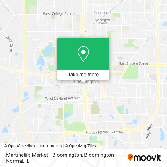 Martinelli's Market - Bloomington map