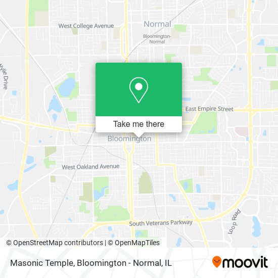 Masonic Temple map