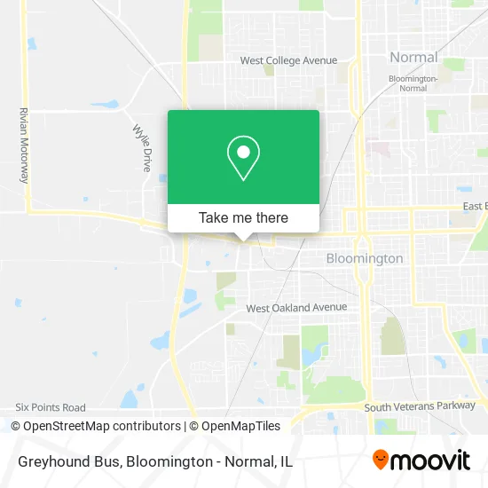 Mapa de Greyhound Bus