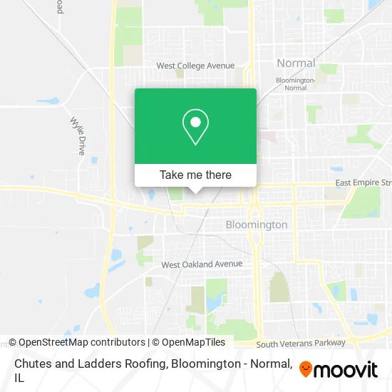 Mapa de Chutes and Ladders Roofing