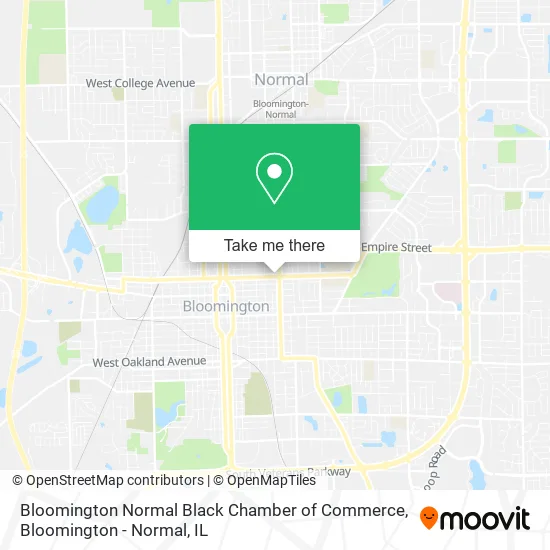 Bloomington Normal Black Chamber of Commerce map