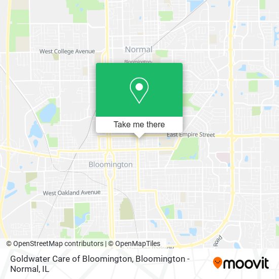 Goldwater Care of Bloomington map