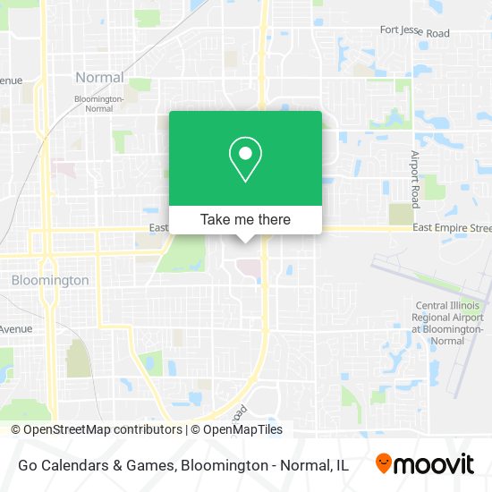 Go Calendars & Games map