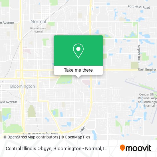 Mapa de Central Illinois Obgyn