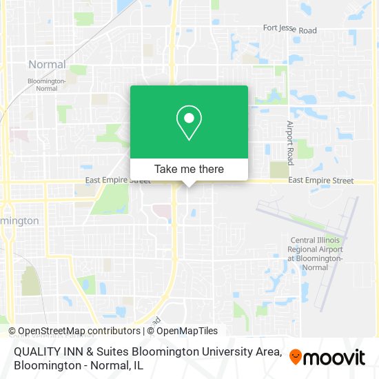 Mapa de QUALITY INN & Suites Bloomington University Area
