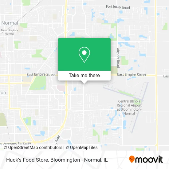 Huck's Food Store map