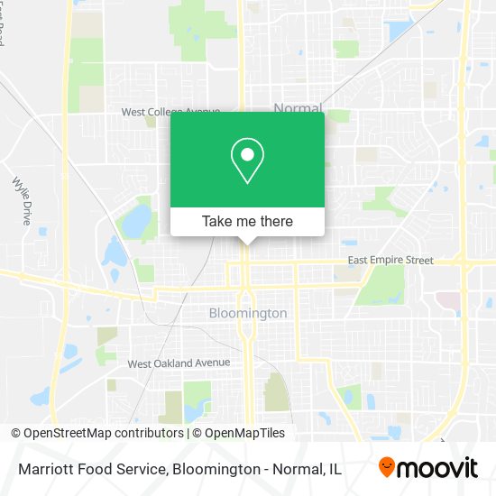Mapa de Marriott Food Service
