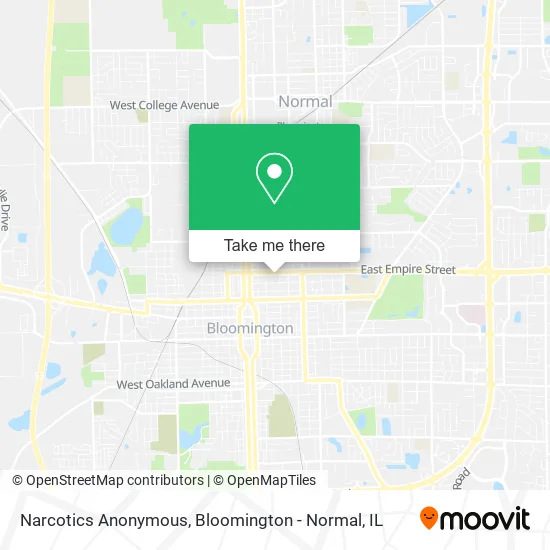 Narcotics Anonymous map