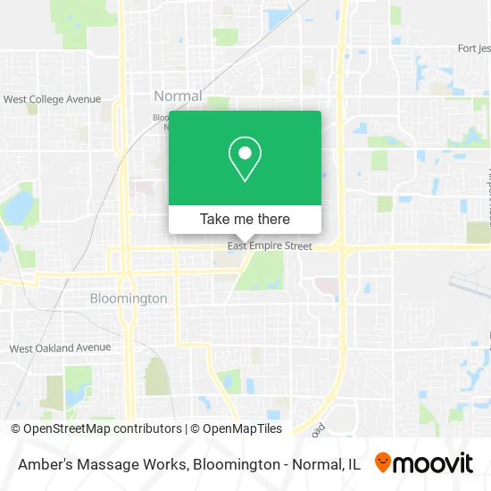 Amber's Massage Works map