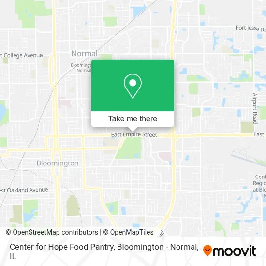 Center for Hope Food Pantry map