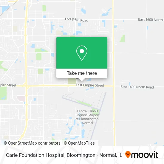 Carle Foundation Hospital map