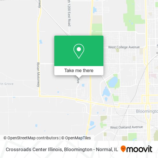 Crossroads Center Illinois map
