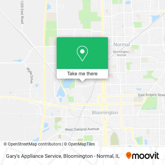 Mapa de Gary's Appliance Service
