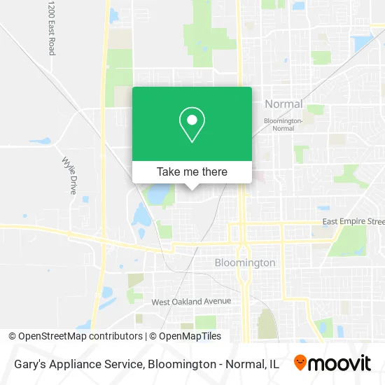 Mapa de Gary's Appliance Service