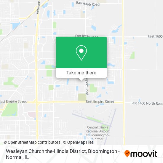 Wesleyan Church the-Illinois District map