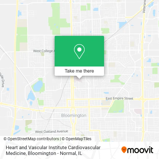 Heart and Vascular Institute Cardiovascular Medicine map