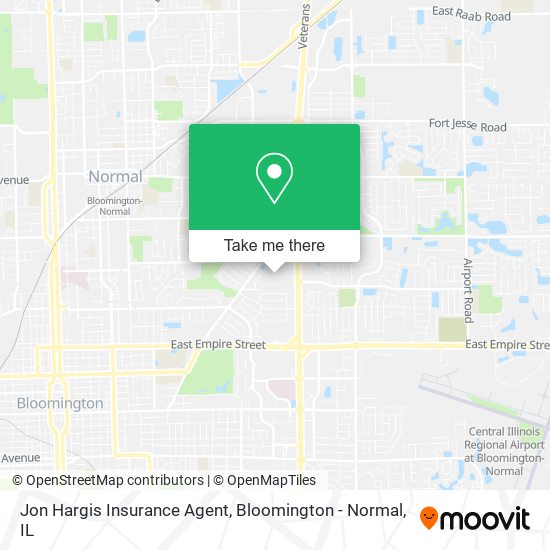 Jon Hargis Insurance Agent map