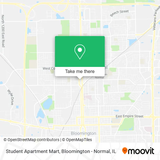 Student Apartment Mart map