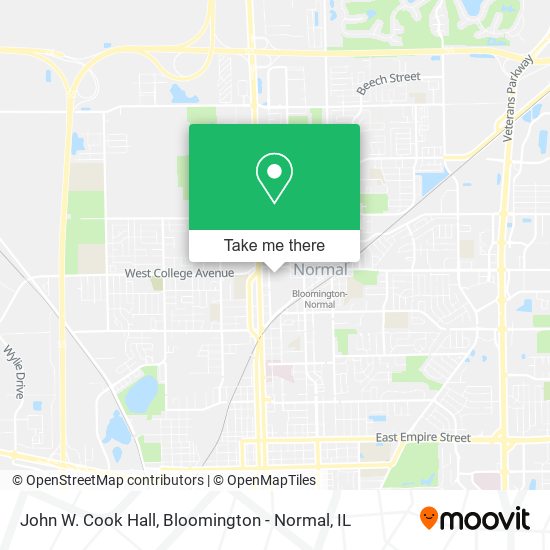 Mapa de John W. Cook Hall