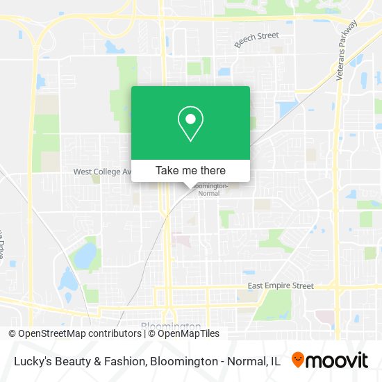 Lucky's Beauty & Fashion map