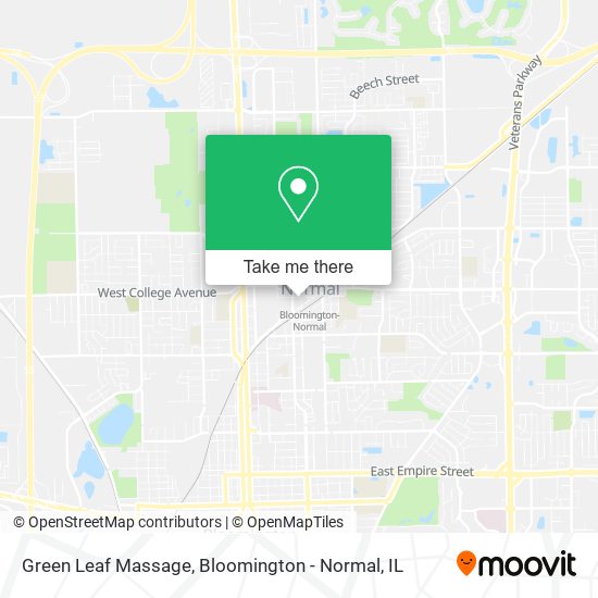 Green Leaf Massage map