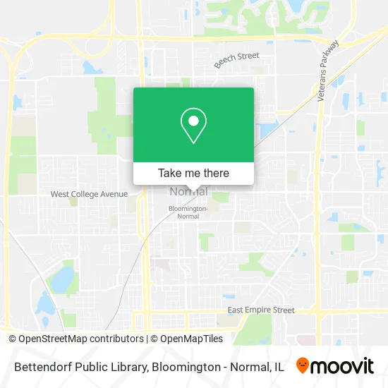 Bettendorf Public Library map