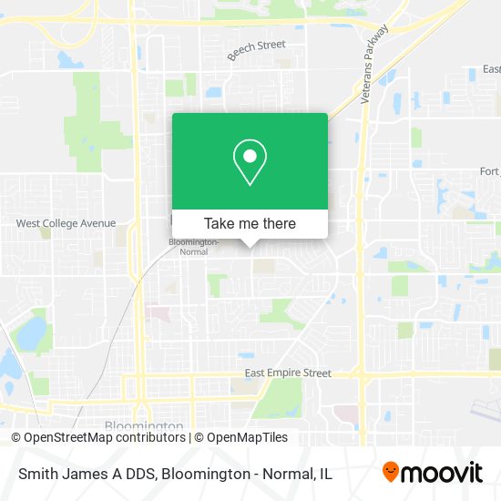 Smith James A DDS map
