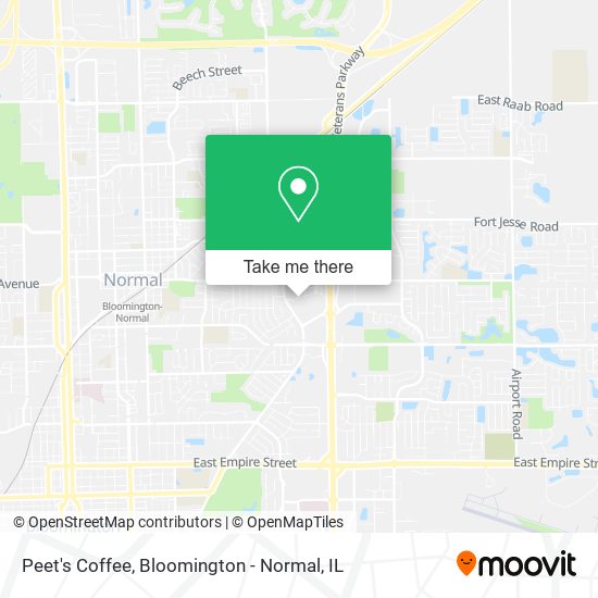Mapa de Peet's Coffee