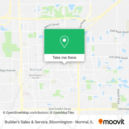 Builder's Sales & Service map