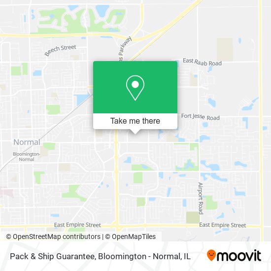 Mapa de Pack & Ship Guarantee