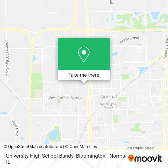 University High School Bands map