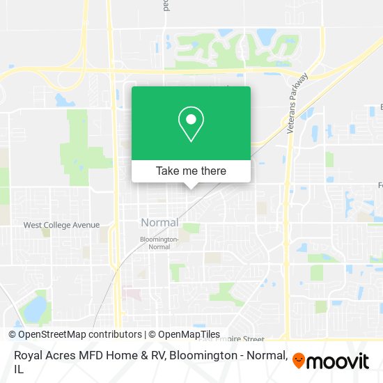Royal Acres MFD Home & RV map