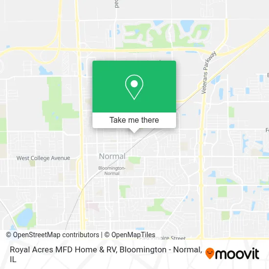 Royal Acres MFD Home & RV map
