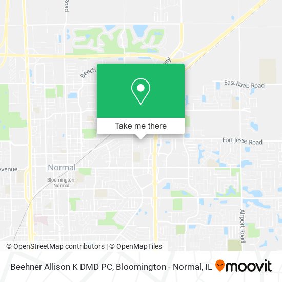 Mapa de Beehner Allison K DMD PC
